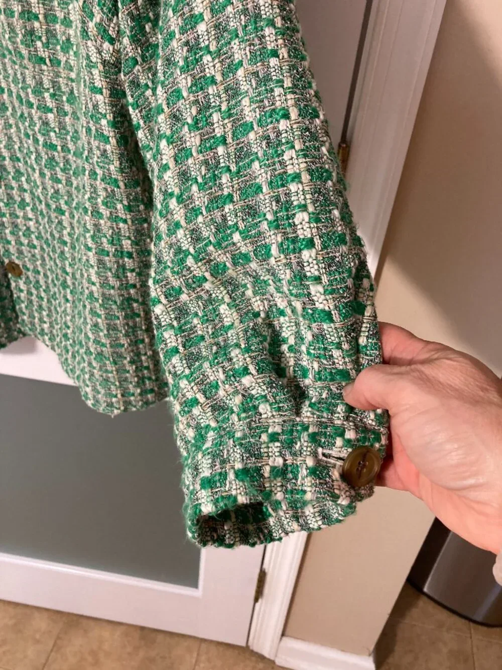Maeve Tweed Shacket - 1X - Anthropologie